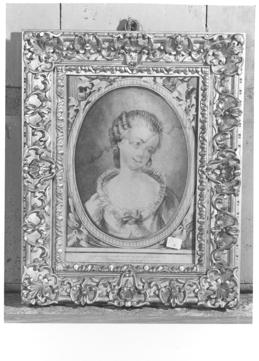 ritratto di donna (stampa) di Giordano Clerc Sofia (sec. XVIII)