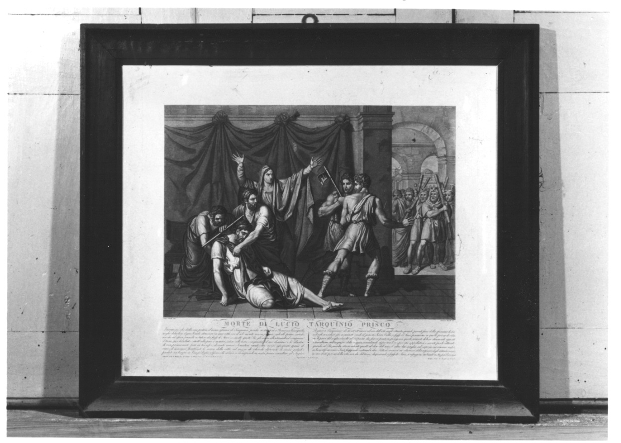 morte di Tarquinio Prisco (stampa, serie) di Bonatti Domenico Senior, Pagani Giovanni, Pinelli Bartolomeo (prima metà sec. XIX)