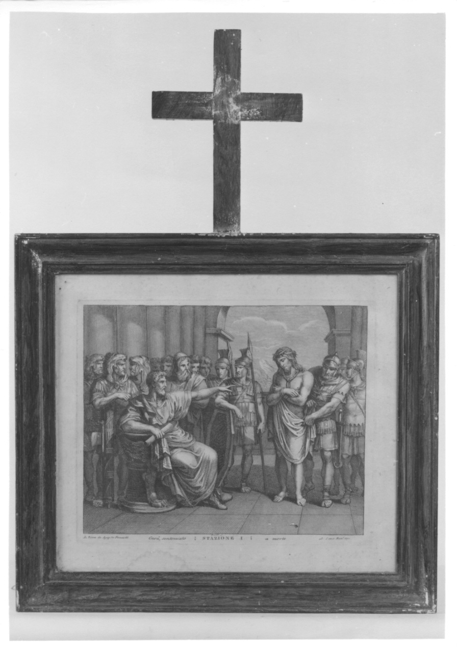 stazioni della via crucis (stampa, serie) di Pinelli Bartolomeo (primo quarto sec. XIX)