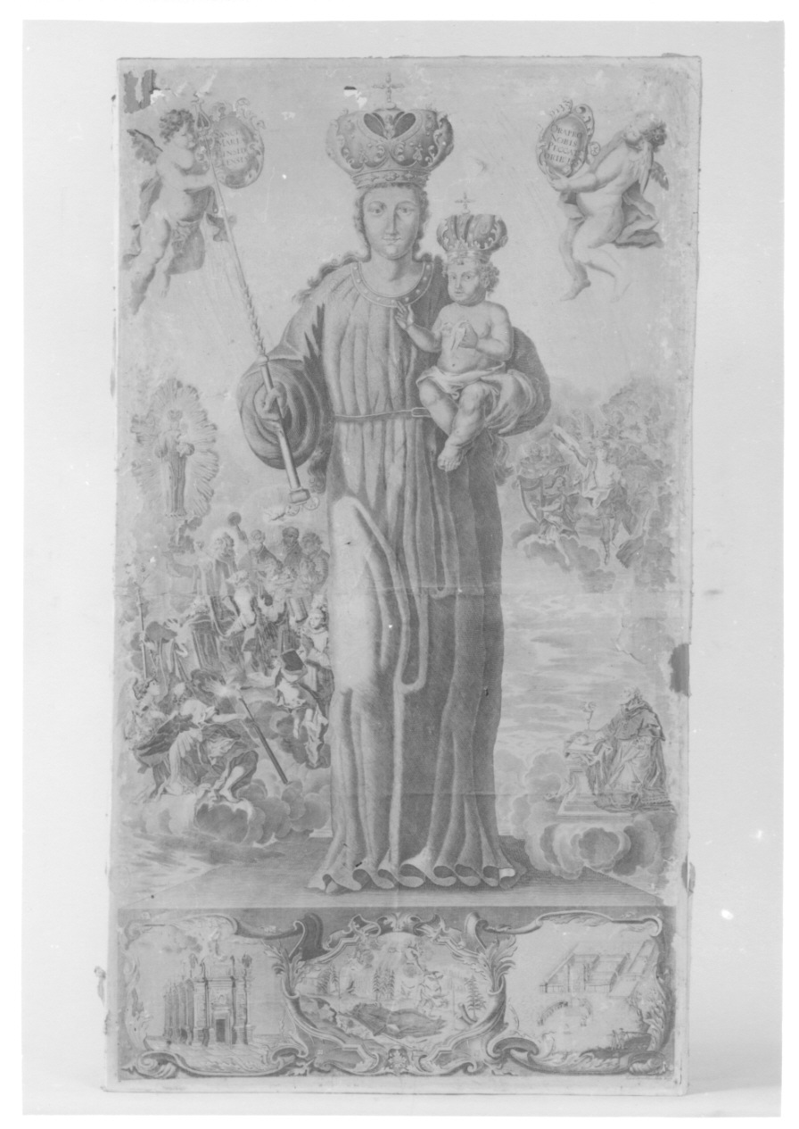 Madonna di Einsiedeln (stampa) di Storeklin Carl (prima metà sec. XVIII)