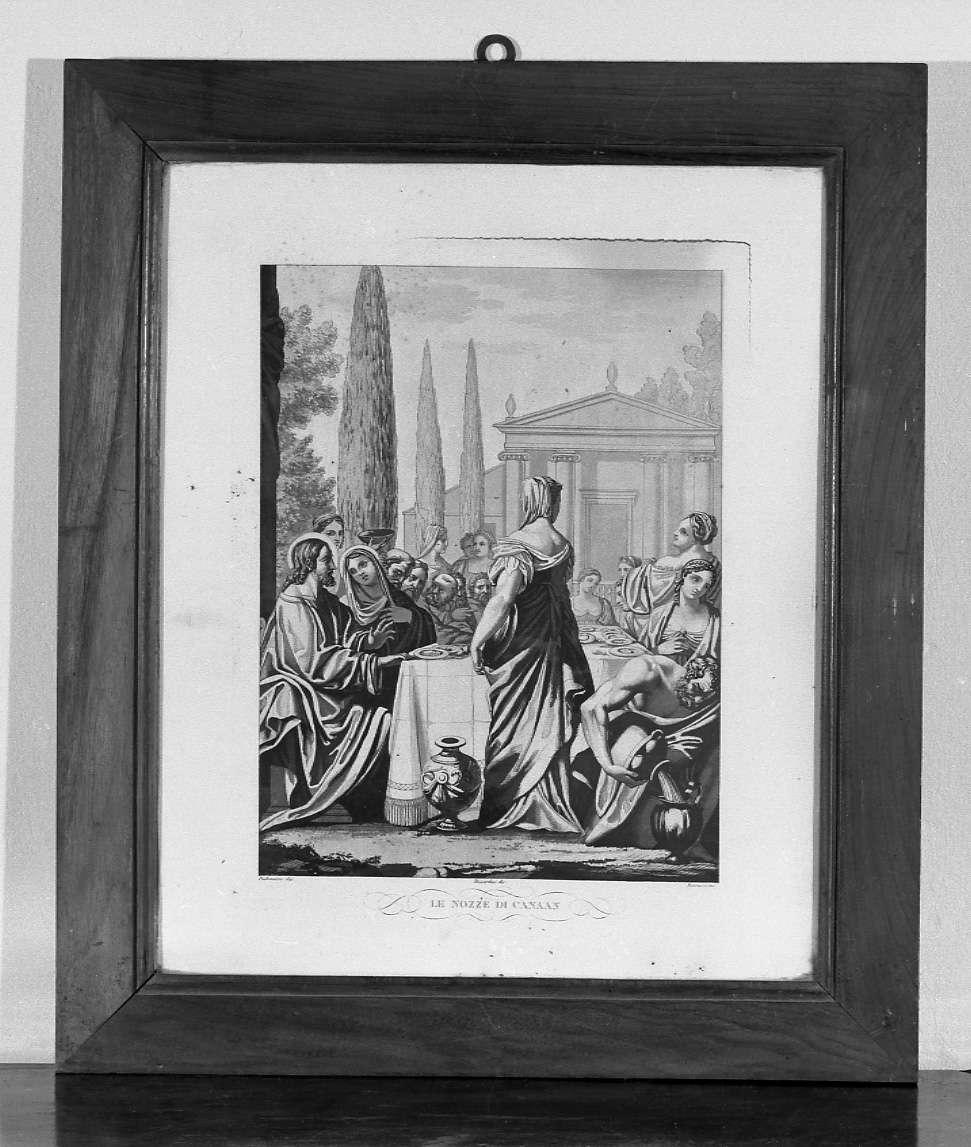 nozze di Cana (stampa) di Pistrucci Filippo, Rizzardini Cecilio, Varotari Alessandro detto Padovanino (seconda metà sec. XIX)