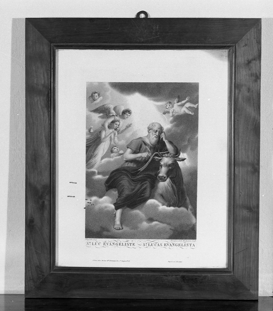 San Luca (stampa, elemento d'insieme) di Bourgeois de la Richardière Antoine Achille, Chasselat Charles Abraham (seconda metà sec. XIX)