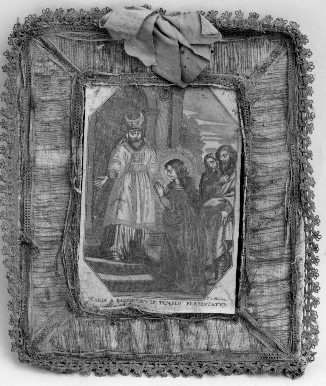 presentazione di Maria Vergine al tempio (stampa) di Van Merlen Theodorus (attribuito) (sec. XVII)