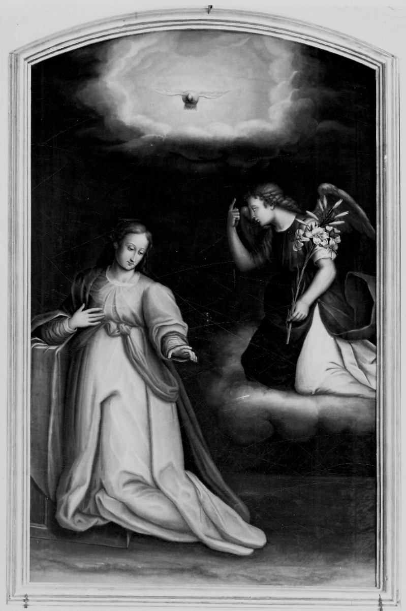 Annunciazione (dipinto, opera isolata) di Costanzo di Moncalvo (secondo quarto sec. XIX)