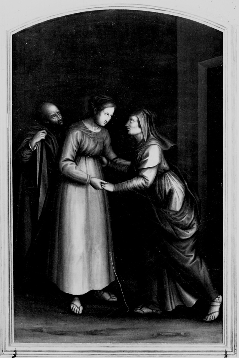 visitazione (dipinto, opera isolata) di Costanzo di Moncalvo (secondo quarto sec. XIX)