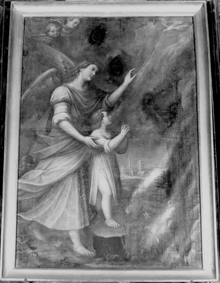 angelo custode (dipinto, opera isolata) di Caccia Orsola Maddalena (maniera) (terzo quarto sec. XVII)