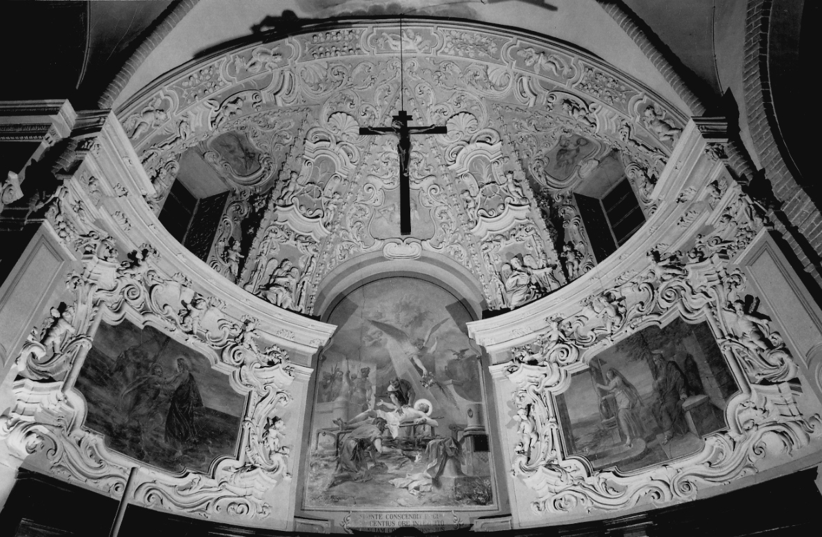 angeli (decorazione plastico-architettonica, insieme) - bottega lombardo-piemontese (secc. XVII/ XVIII)