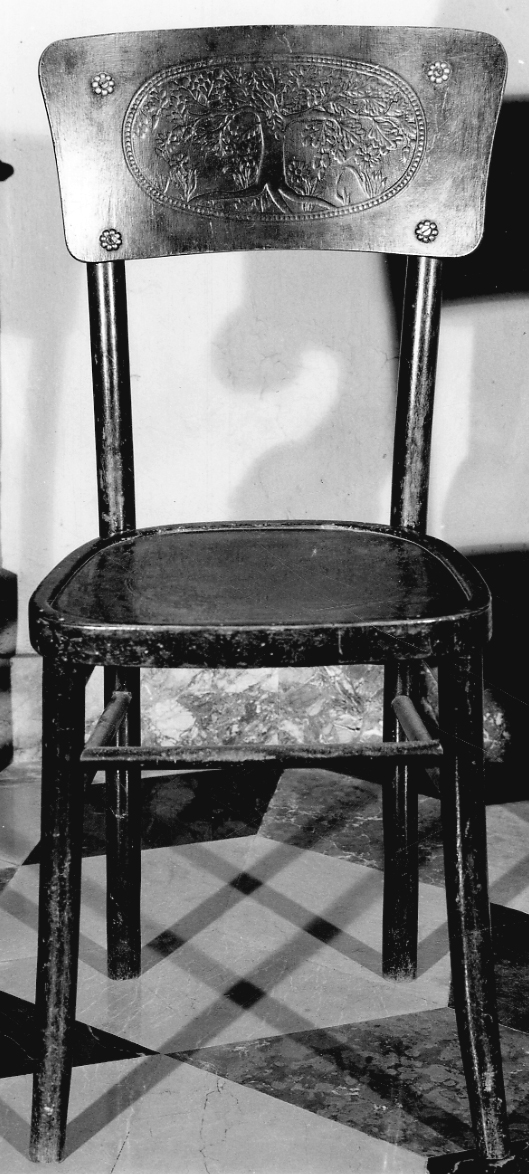 sedia, serie - bottega astigiana (fine/inizio secc. XIX/ XX)