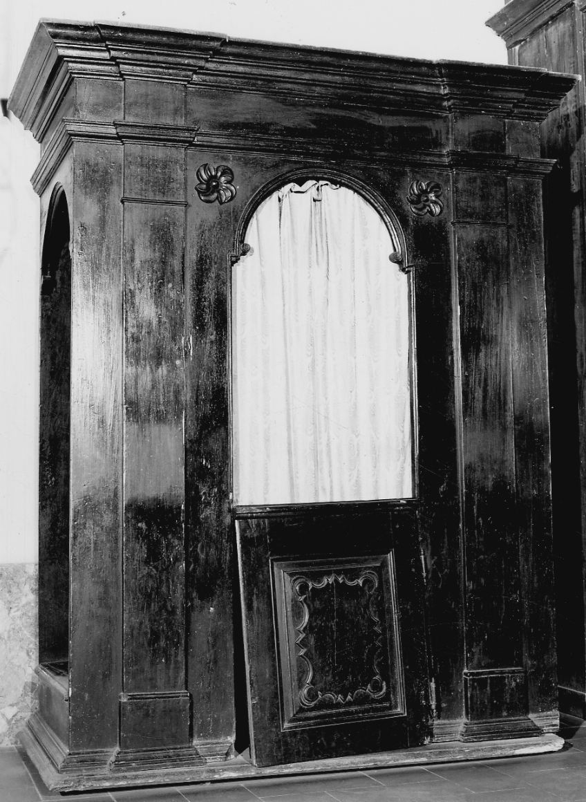 confessionale, opera isolata - bottega astigiana (secc. XVII/ XVIII)