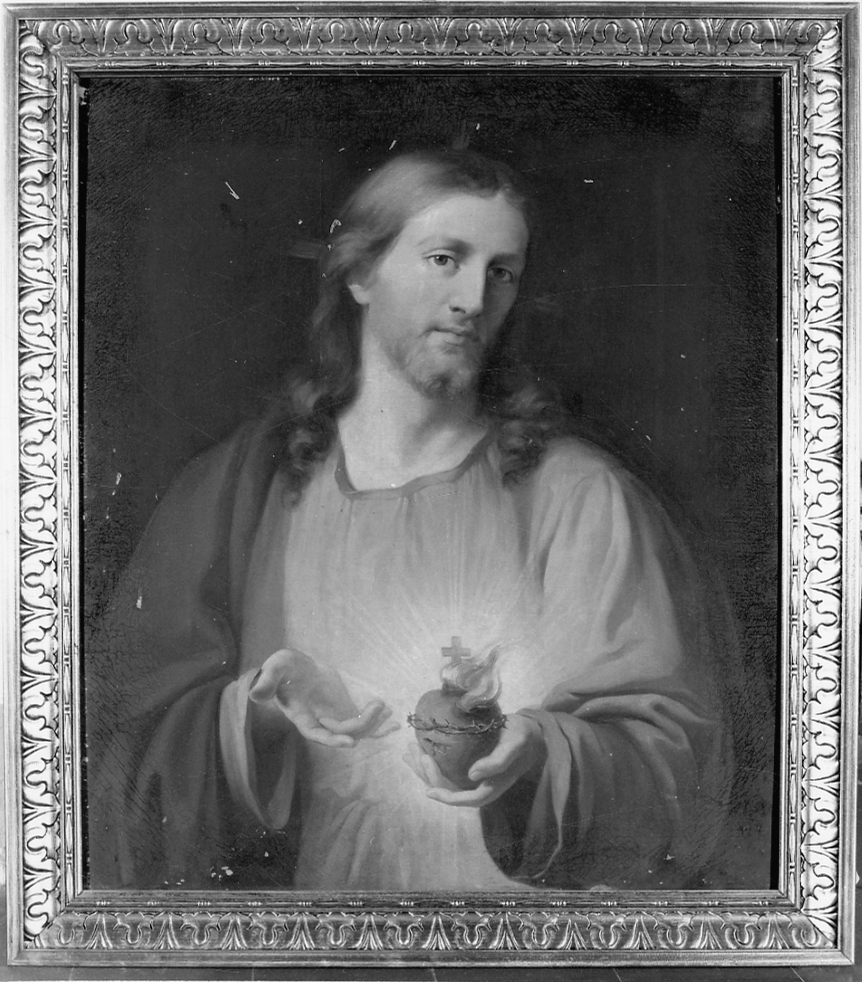Sacro Cuore di Gesù (dipinto, opera isolata) di Pittatore Michelangelo (seconda metà sec. XIX)
