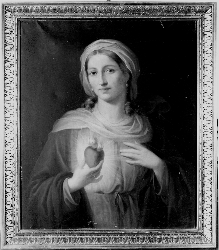 Sacro Cuore di Maria (dipinto, opera isolata) di Pittatore Michelangelo (seconda metà sec. XIX)