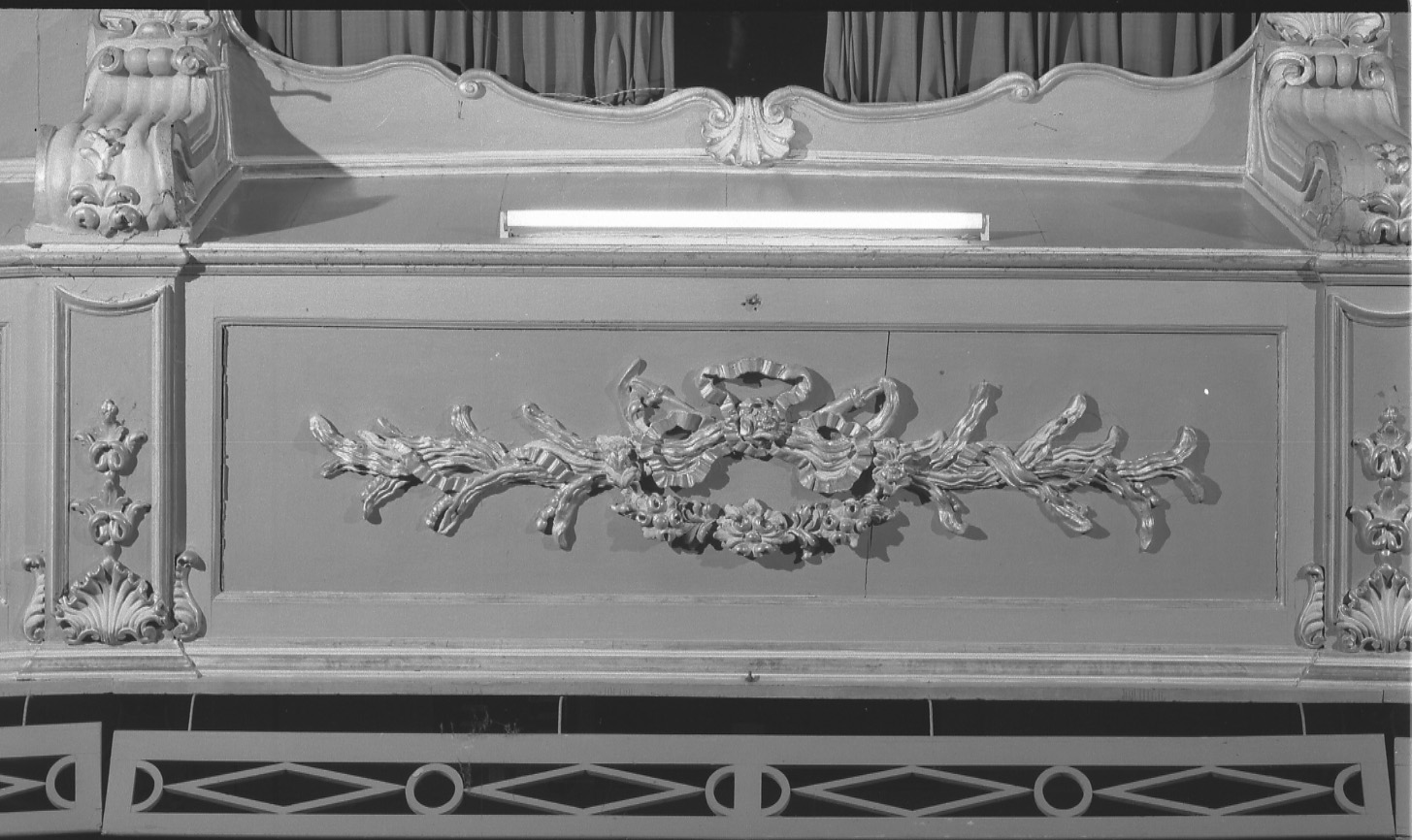 tribuna d'organo, opera isolata - bottega piemontese (ultimo quarto sec. XVIII)