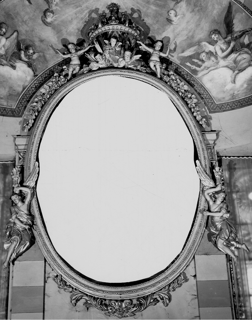 cornice di pala d'altare, opera isolata - bottega piemontese (seconda metà sec. XIX)