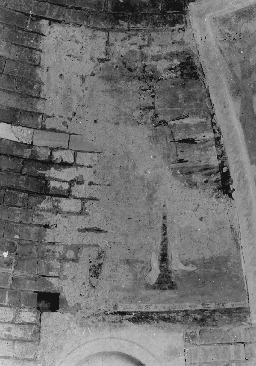 San Sebastiano (dipinto, frammento) - ambito astigiano (seconda metà sec. XV)