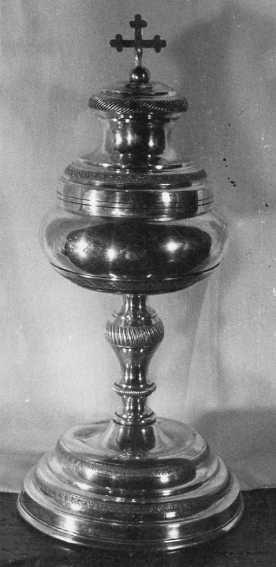 pisside, opera isolata - bottega piemontese (fine sec. XIX)