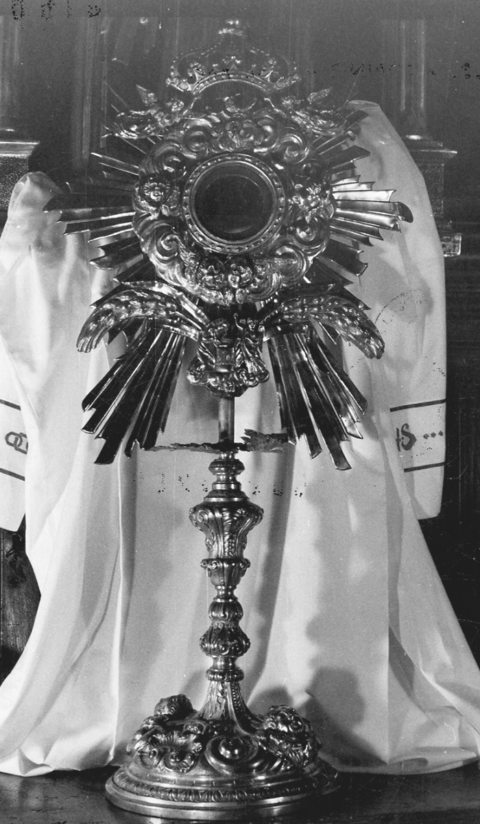 ostensorio, opera isolata - bottega piemontese (sec. XVIII, sec. XIX)