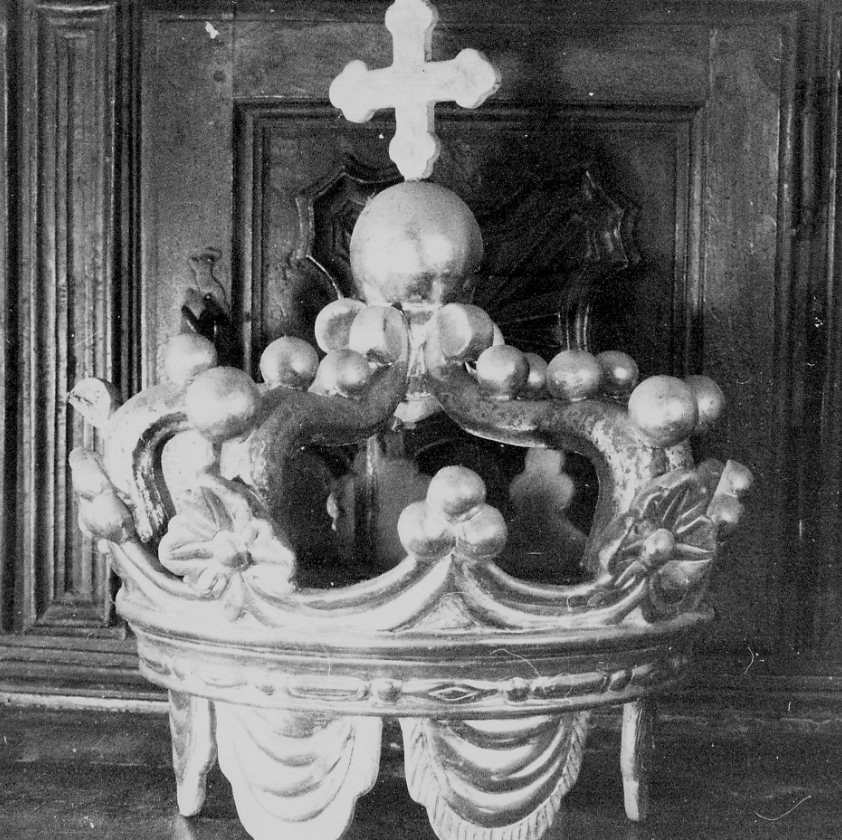 corona pensile, opera isolata - bottega piemontese (prima metà sec. XIX)