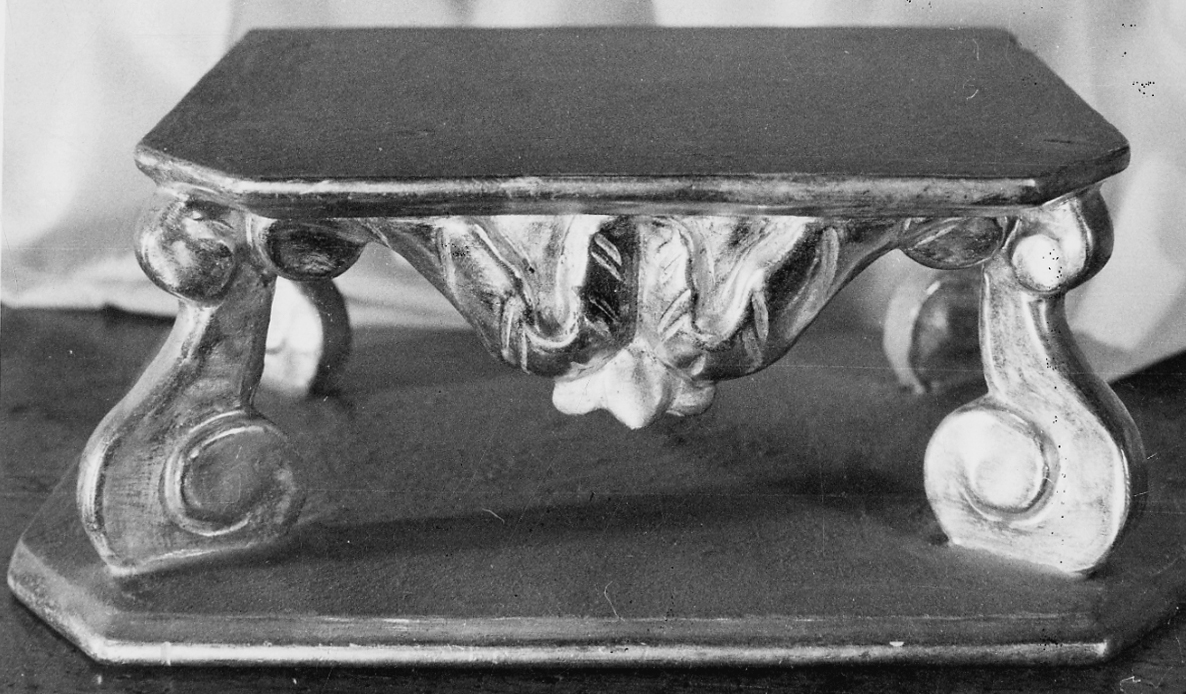 base per croce d'altare, opera isolata - bottega piemontese (prima metà sec. XIX)