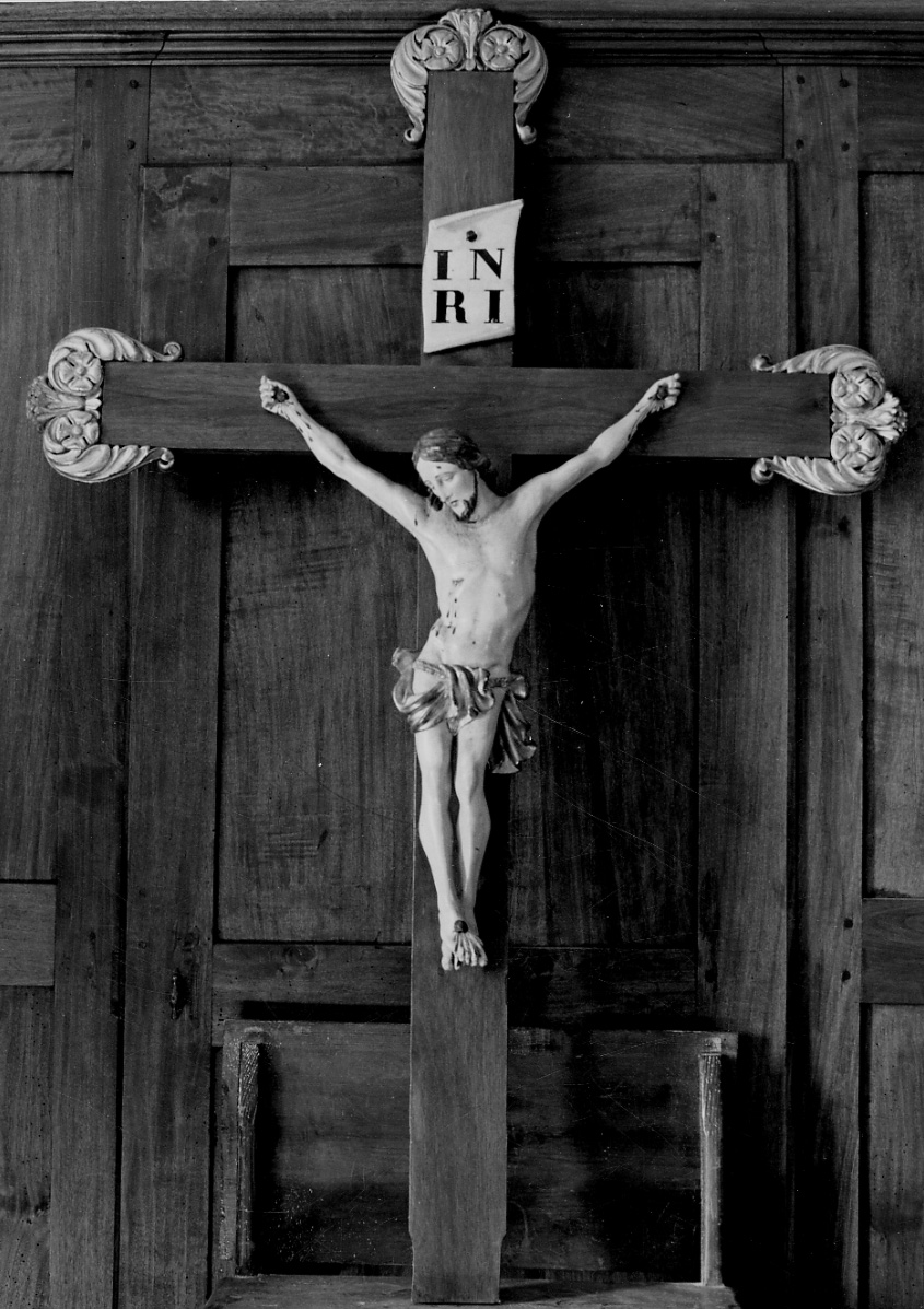 Cristo crocifisso (crocifisso, opera isolata) - bottega piemontese (seconda metà sec. XIX)