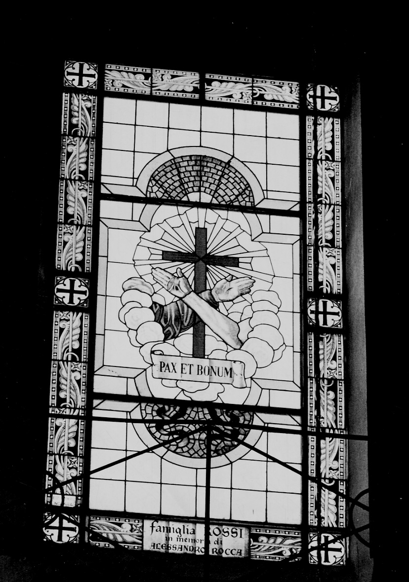 vetrata, opera isolata di Ossella Meinero Ditta (secondo quarto sec. XX)