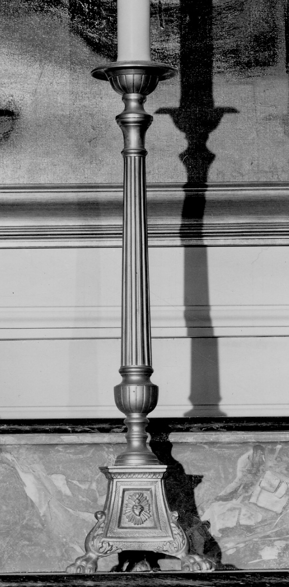 candeliere, serie - bottega piemontese (seconda metà sec. XIX)