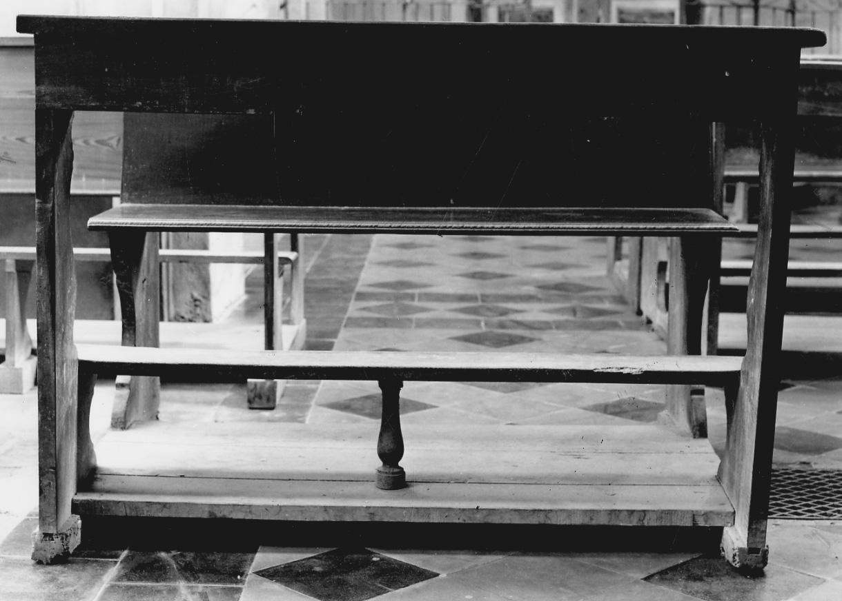 banco da chiesa, opera isolata - bottega piemontese (metà sec. XIX)