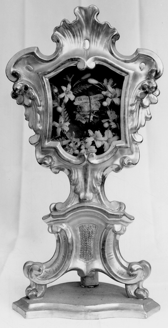 reliquiario - a tabella, opera isolata - bottega piemontese (seconda metà sec. XVIII)