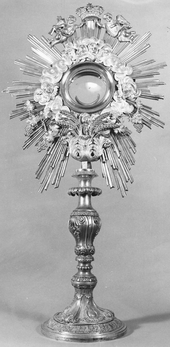 ostensorio - a raggiera, opera isolata di Canavero Giovanni (prima metà sec. XIX)