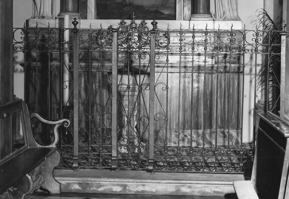 cancellata di altare, opera isolata - bottega Italia settentrionale (sec. XIX)