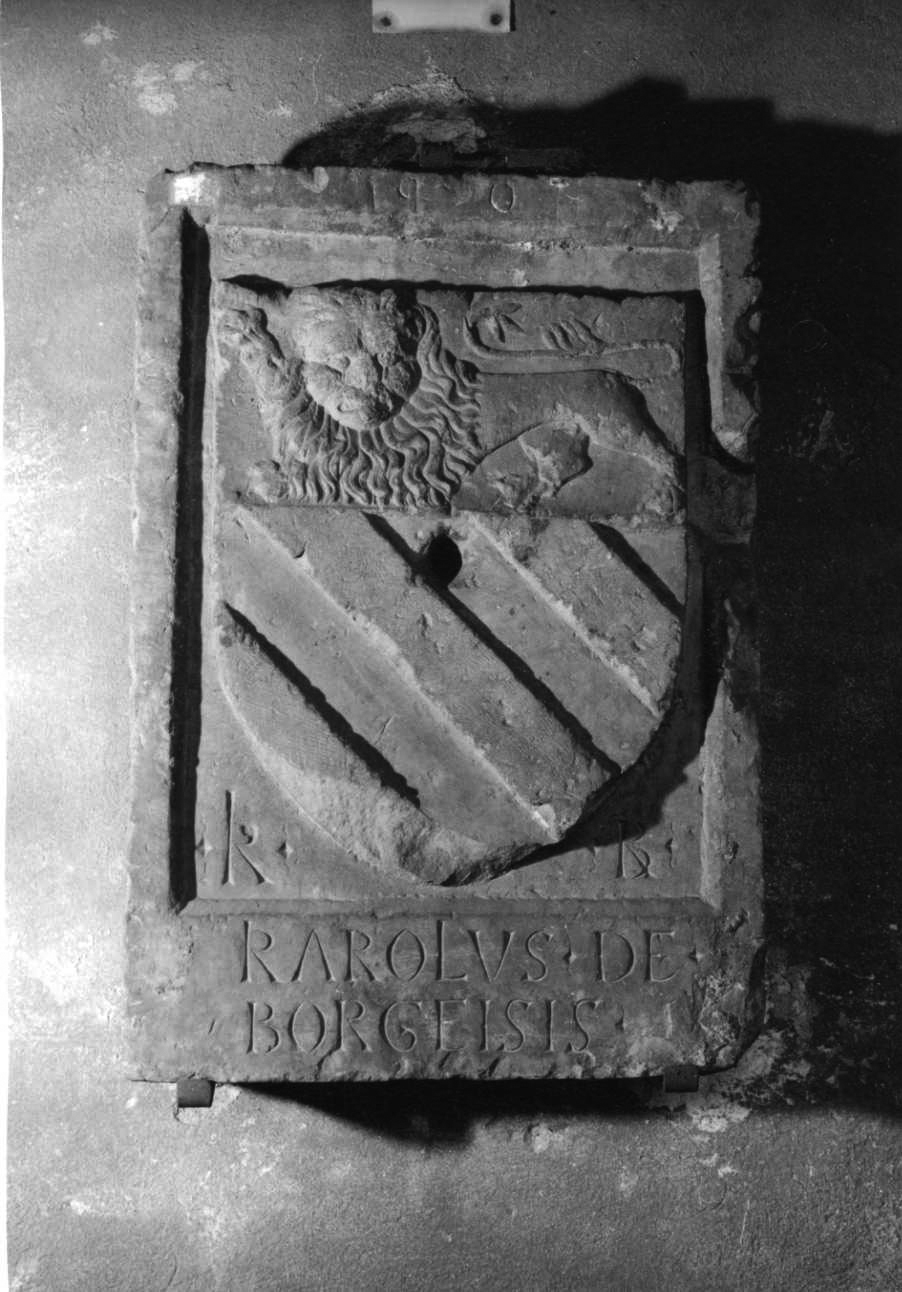 stemma gentilizio della famiglia Borgeisis (rilievo, opera isolata) - bottega Italia nord-occidentale (sec. XV)