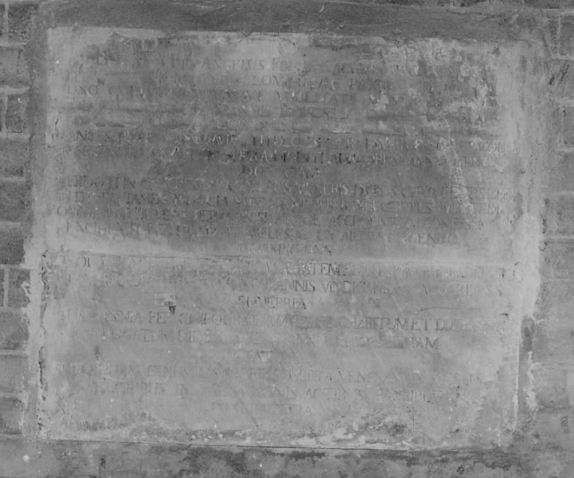 lapide commemorativa, opera isolata - bottega Italia settentrionale (sec. XVIII)