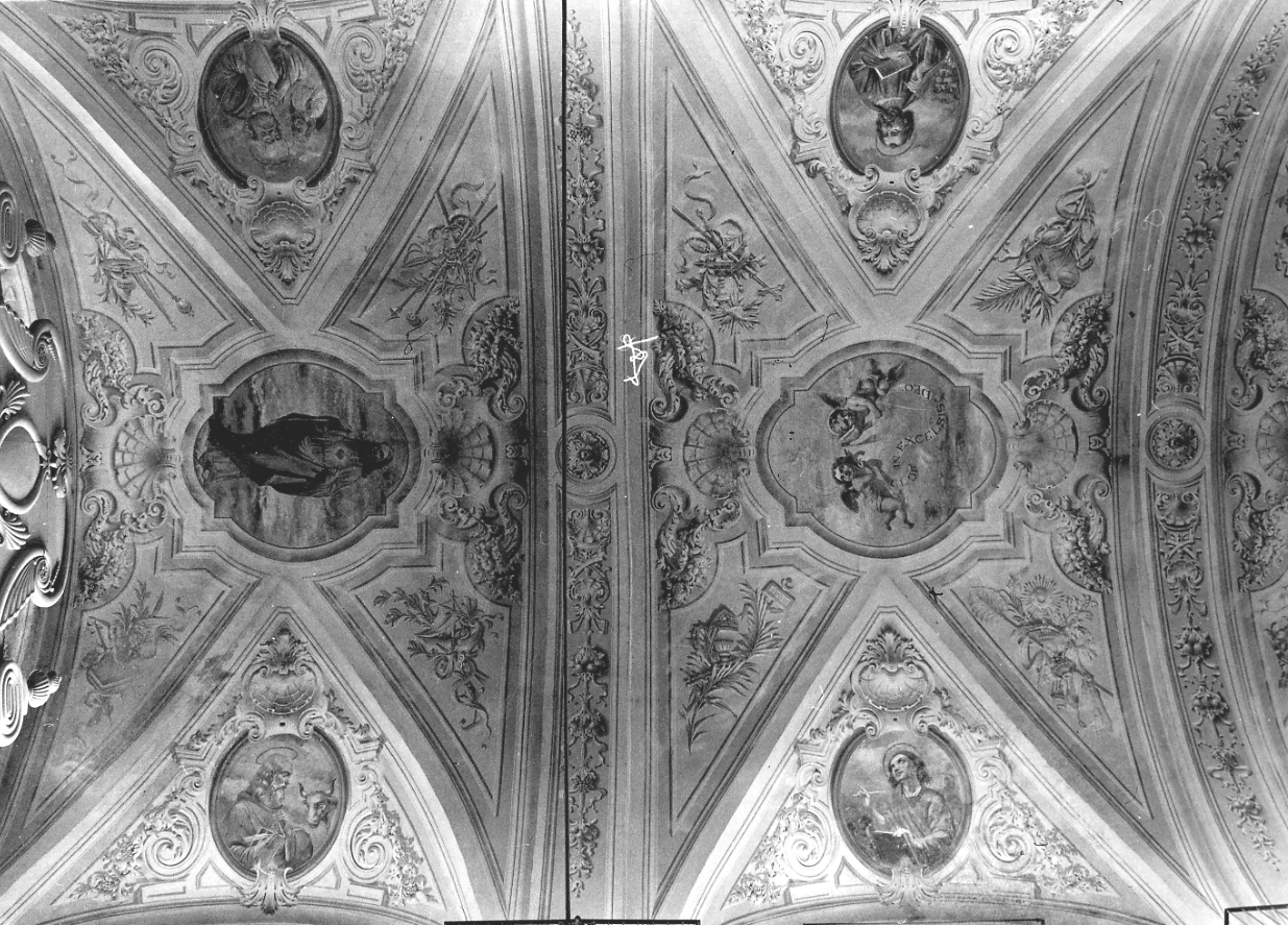 Sacro Cuore di Gesù (dipinto, elemento d'insieme) di Fonti Ovidio (inizio sec. XX)