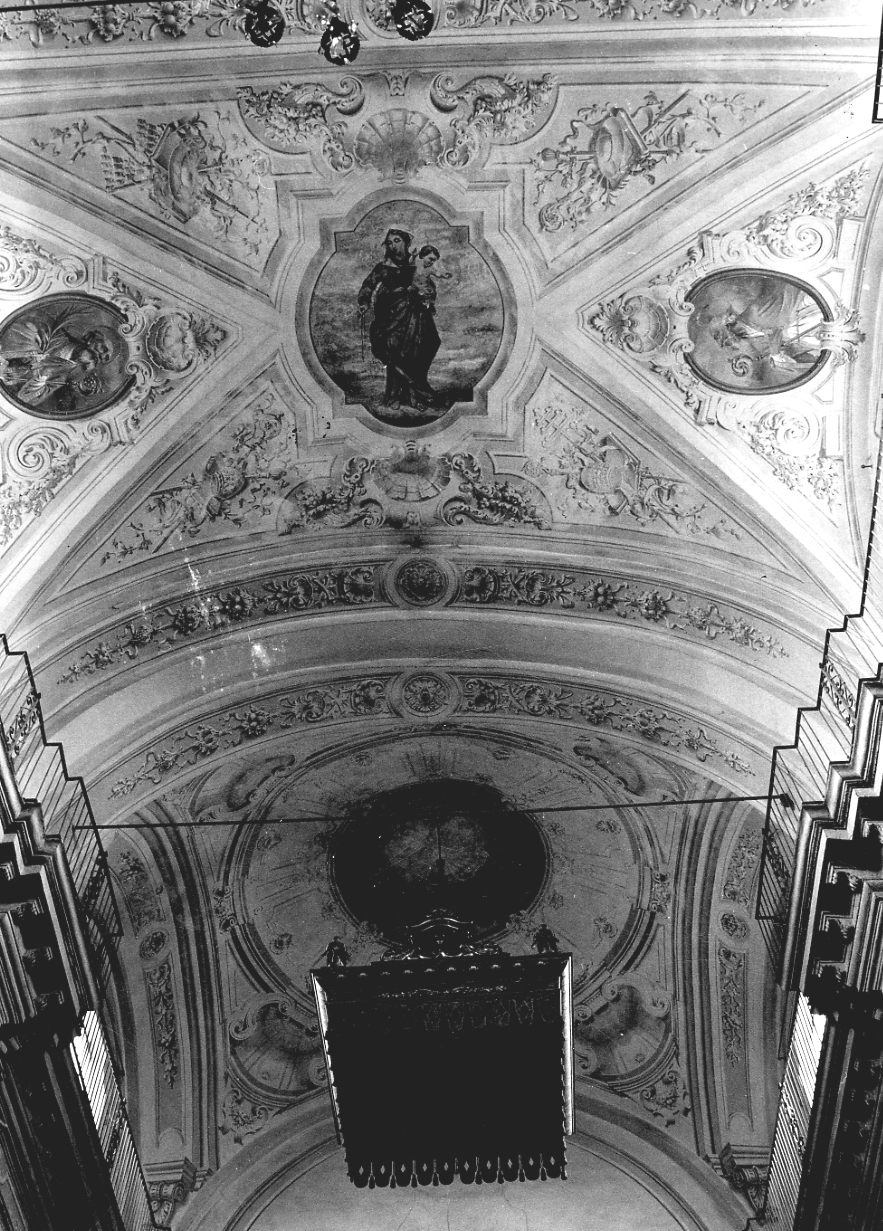 Madonna del Rosario (dipinto, elemento d'insieme) di Fonti Ovidio (inizio sec. XX)