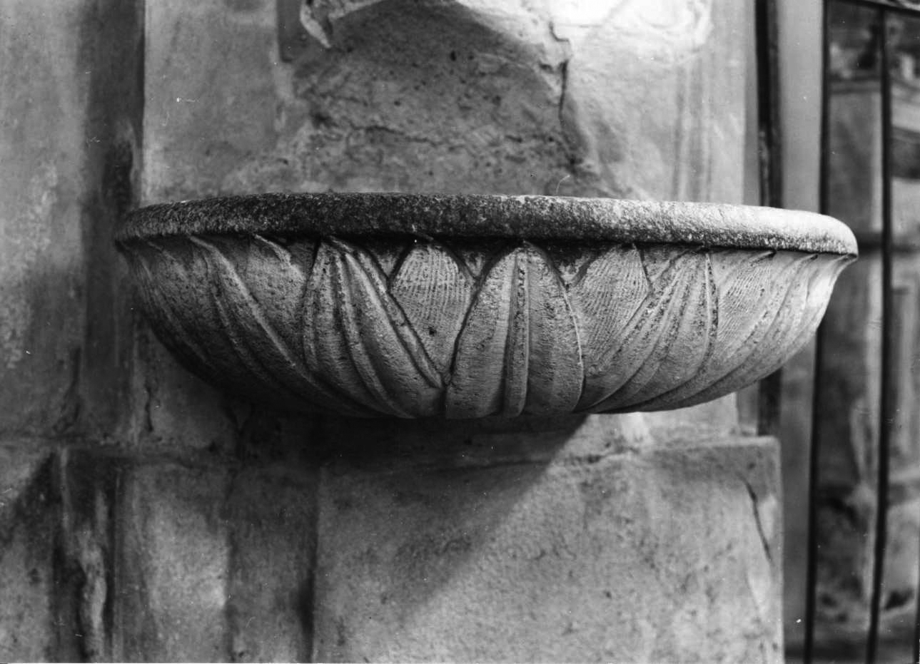 acquasantiera, opera isolata di Sartorelli famiglia (bottega) (terzo quarto sec. XIX)