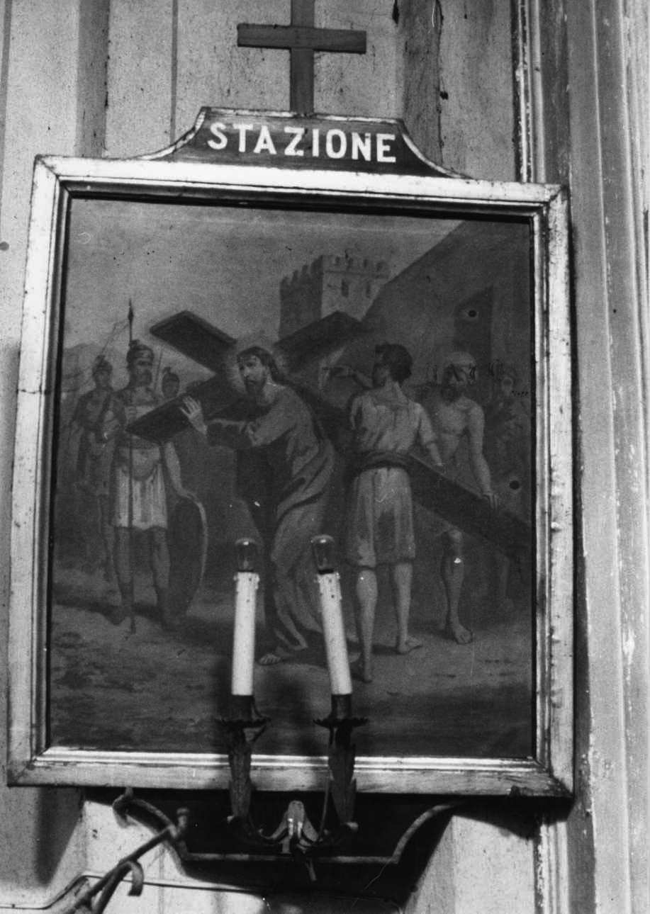 stazione II: Gesù caricato della croce (dipinto, elemento d'insieme) - ambito piemontese (prima metà sec. XIX)