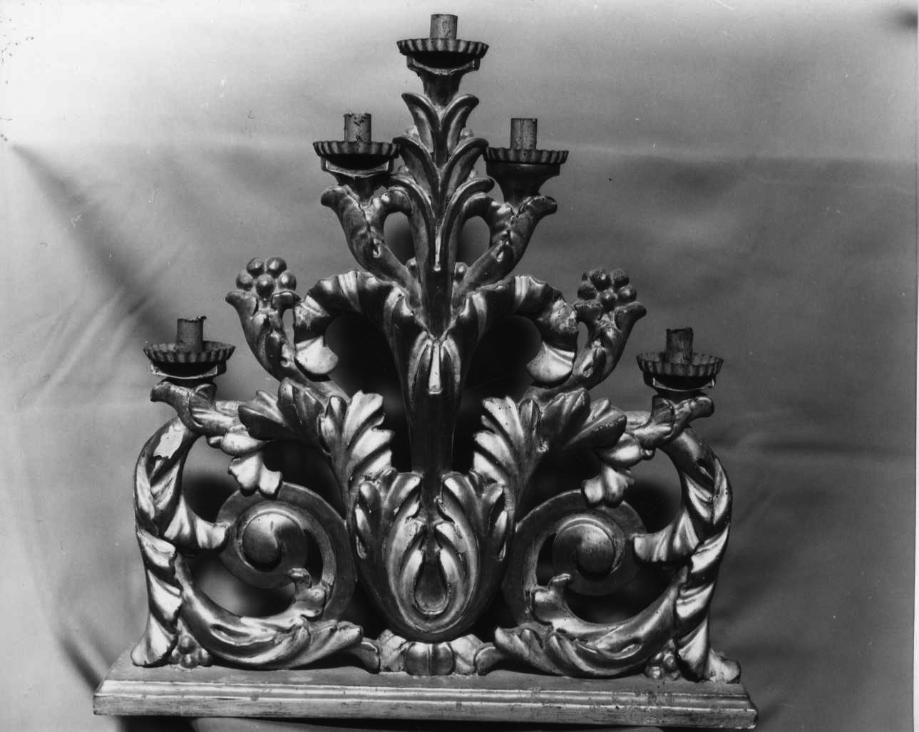 candelabro, coppia - bottega piemontese (seconda metà sec. XIX)