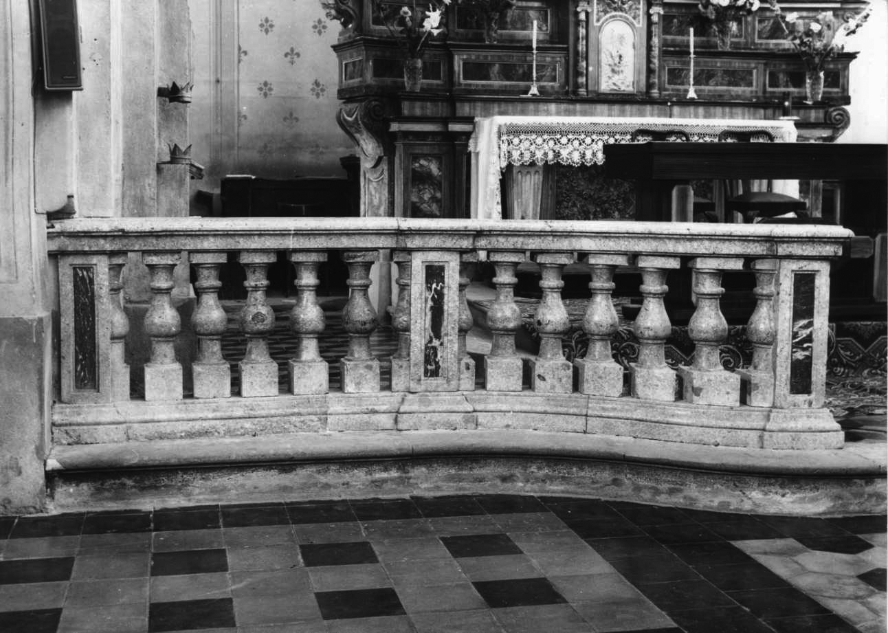 balaustrata, opera isolata di Sartorelli famiglia (bottega) (secondo quarto sec. XIX)