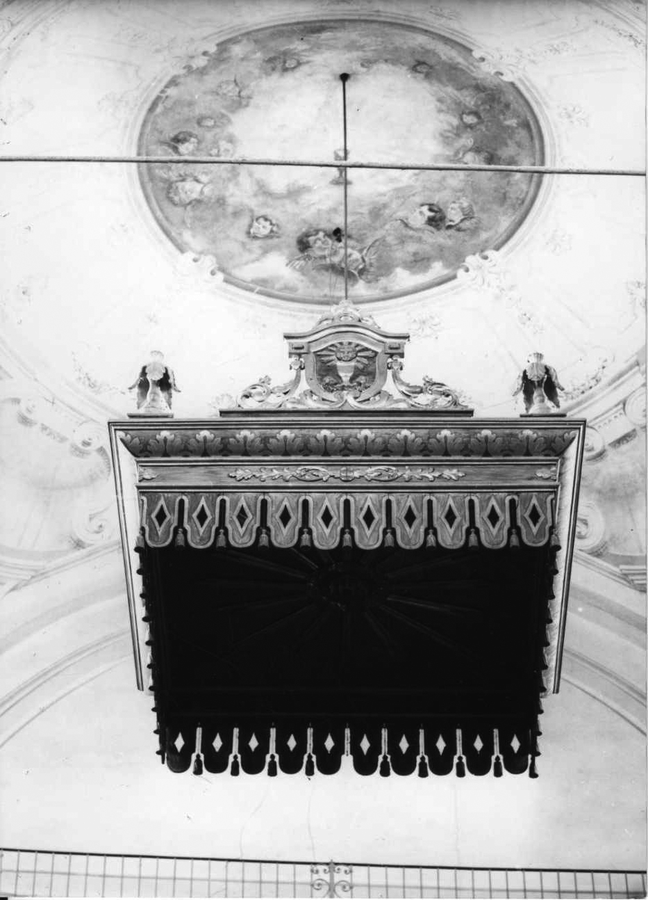 baldacchino, opera isolata - bottega piemontese (metà sec. XIX)