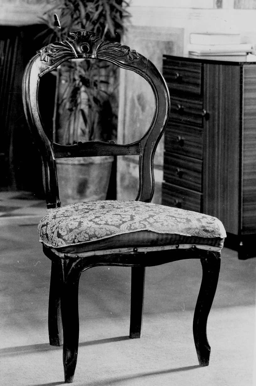 sedia, coppia - bottega piemontese (seconda metà sec. XIX)