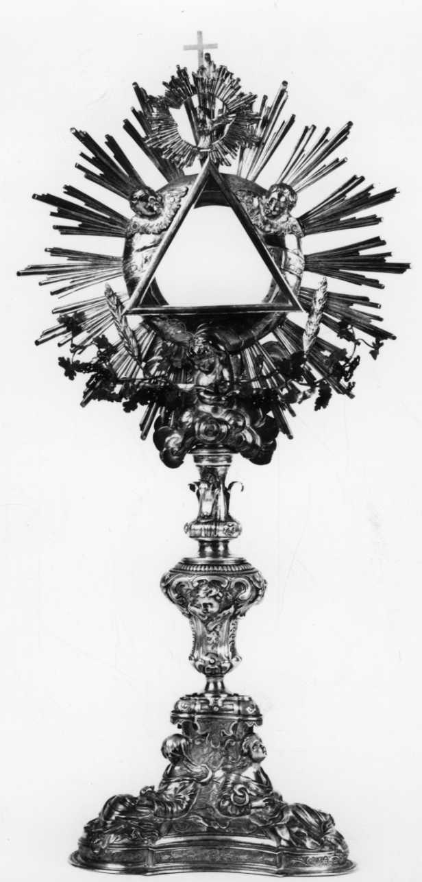 ostensorio - a raggiera, opera isolata - bottega piemontese (prima metà sec. XVIII)