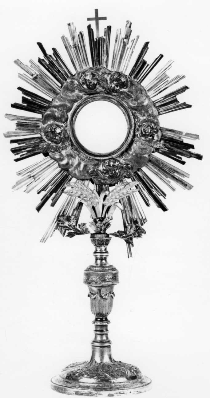 ostensorio - a raggiera, opera isolata - bottega piemontese (prima metà sec. XIX)