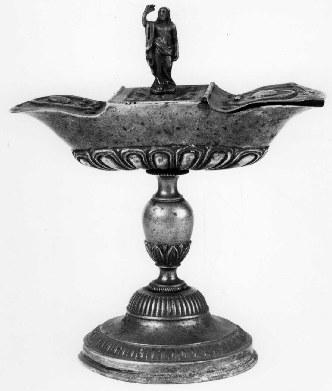 navicella portaincenso - a galeone, opera isolata - bottega piemontese (secondo quarto sec. XIX)