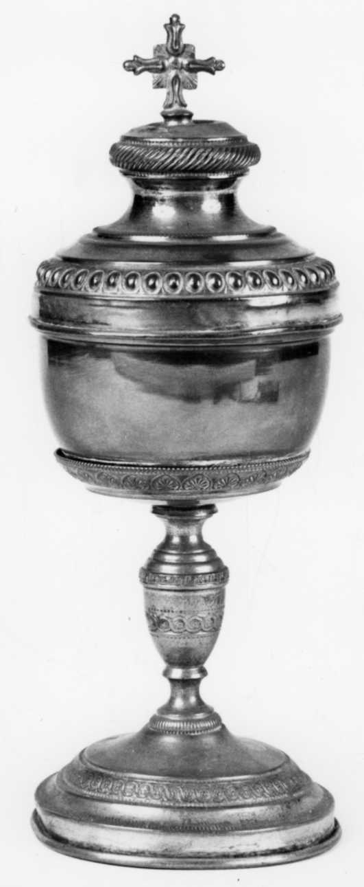 pisside, opera isolata - bottega piemontese (metà sec. XIX)