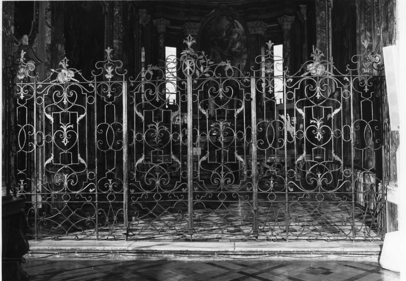 cancellata di cappella, opera isolata - bottega astigiana (ultimo quarto sec. XVIII)
