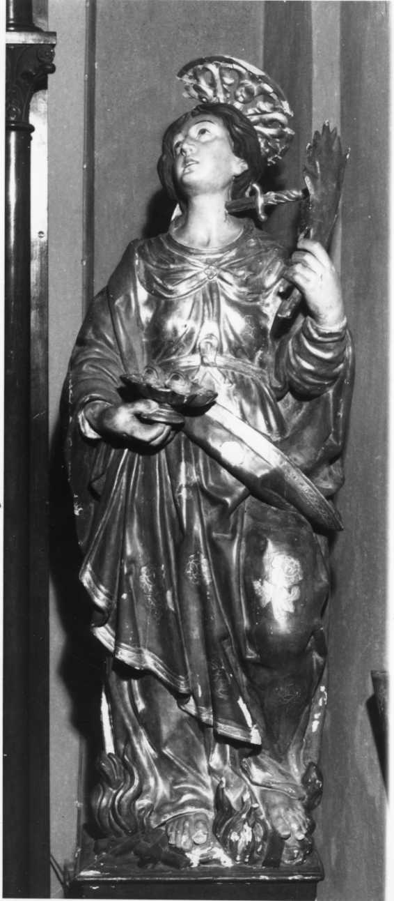 Santa Lucia (statua, opera isolata) - bottega astigiana (sec. XVII)