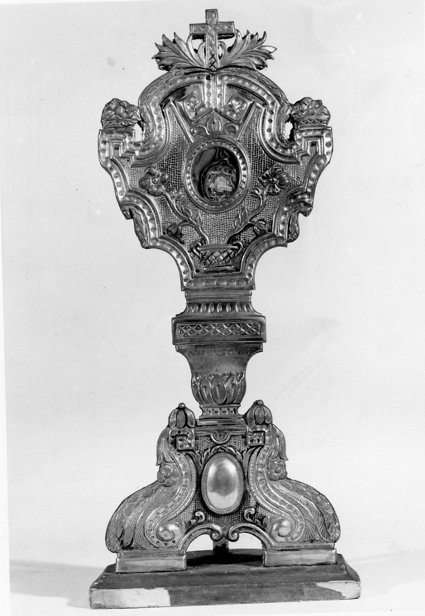 reliquiario - a ostensorio, opera isolata - bottega astigiana (secondo quarto sec. XIX)