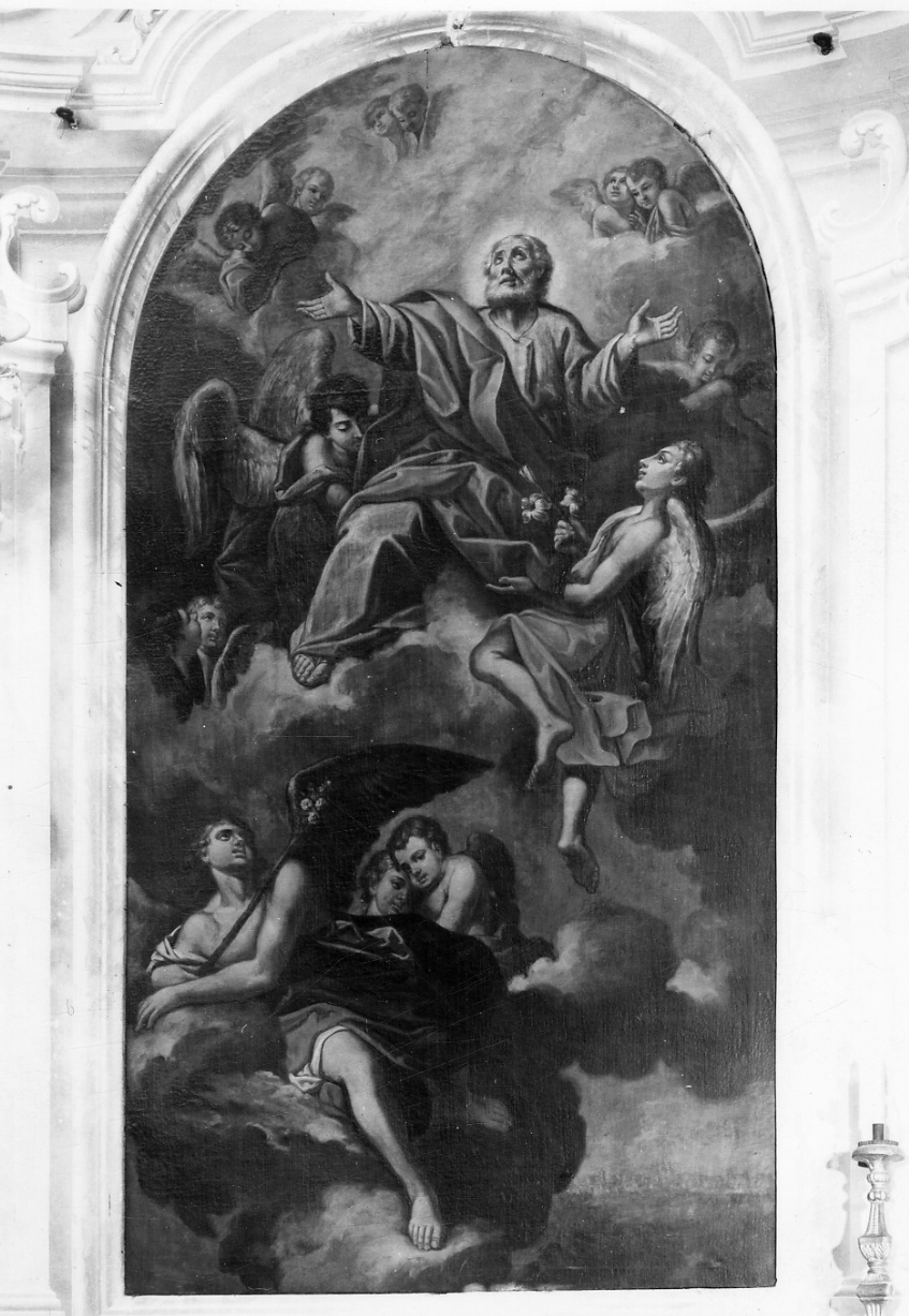 gloria di San Giuseppe (dipinto, opera isolata) - ambito piemontese (secondo quarto sec. XVIII)