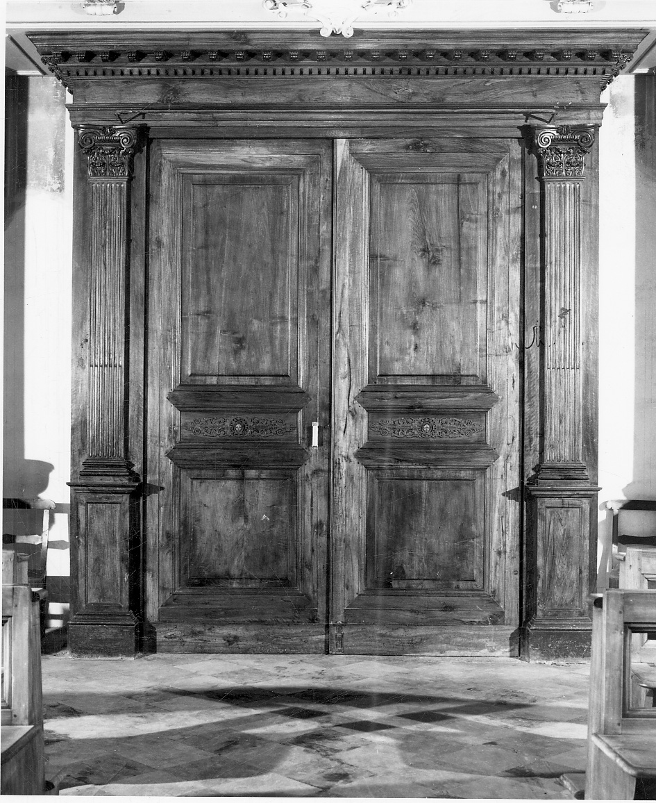 porta - a due battenti, opera isolata di Davico Giuseppe, Salasco Pietro Francesco (primo quarto sec. XIX)