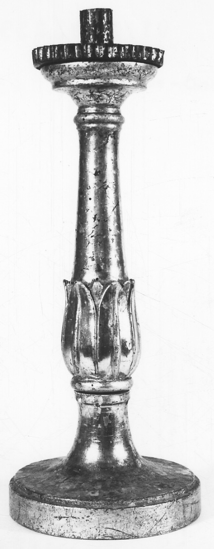 candeliere, serie - bottega piemontese (prima metà sec. XIX)