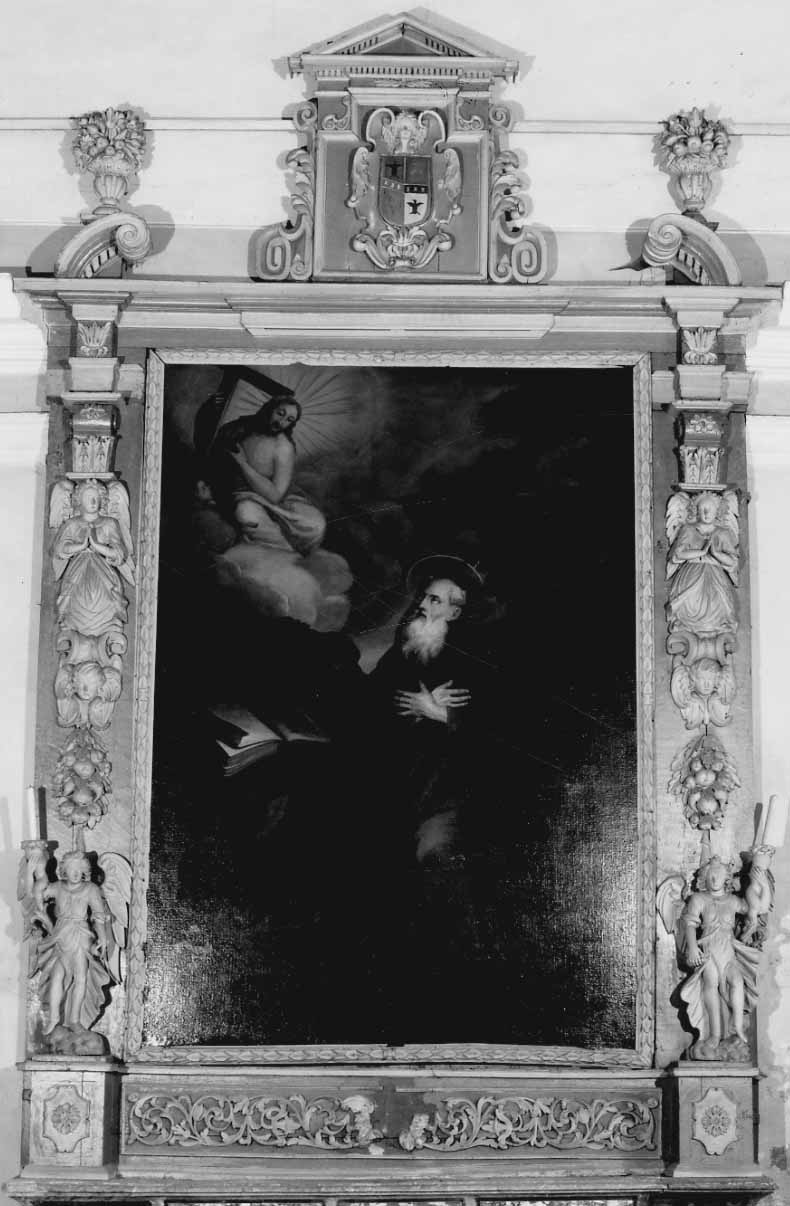 cornice di pala d'altare, opera isolata - bottega piemontese (fine sec. XVII)